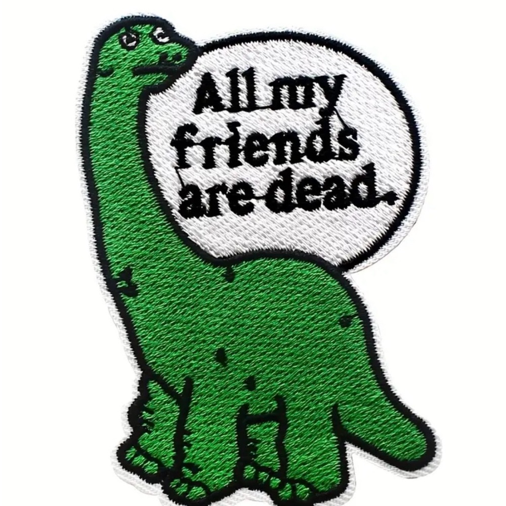 ⭐️ Green Dinosaur Embroidered Patch